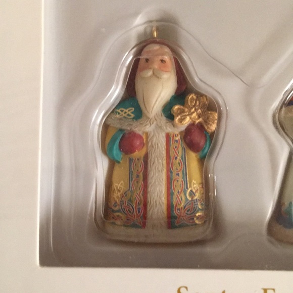 NIB 2006 Santas From Around The World Miniature Collection Hallmark Ornaments - Picture 7 of 11